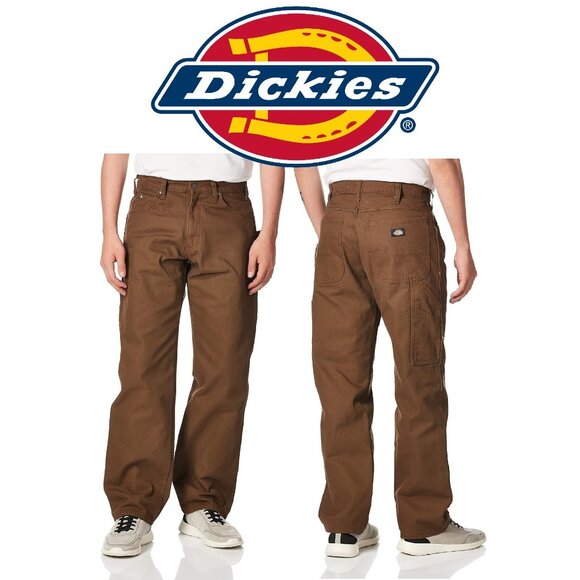 NEW Dickies Men's Relaxed Fit Sanded Duck Carpenter Jeans Pants Size 40 W x 32 L - Picture 1 of 9